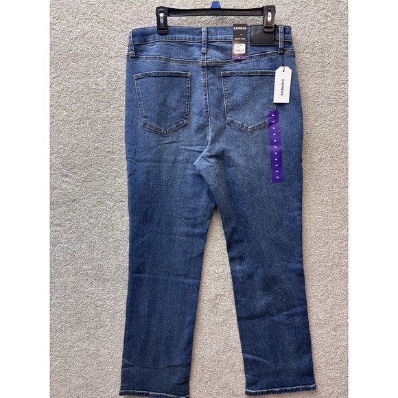 Express Jeans Women's 16 (Fits 33x31) Blue Denim Bootcut Cowgirl NEW - Picture 3 of 10